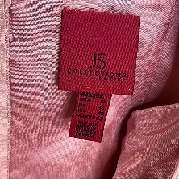 Vintage Dress Pink Sleeveless Formal D Floral Embroidery Beaded Homecoming Hoco - Picture 7 of 16